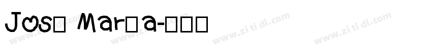 José María字体转换